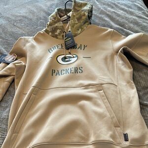 Green Bay Packers Tan Hoodie